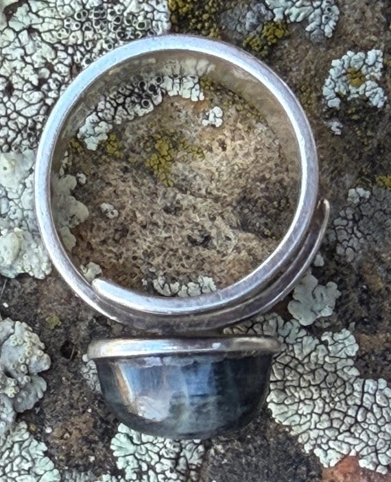 David Andersen Ring Modernist Norway Sterling + Labradorite View 5