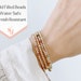 Layering 3mm Gold Filled Beaded Bracelets, Dainty Tourmaline gemstone bead bracelet, Thin stacking 14k gold ball bracelet,Minimalist jewelry
