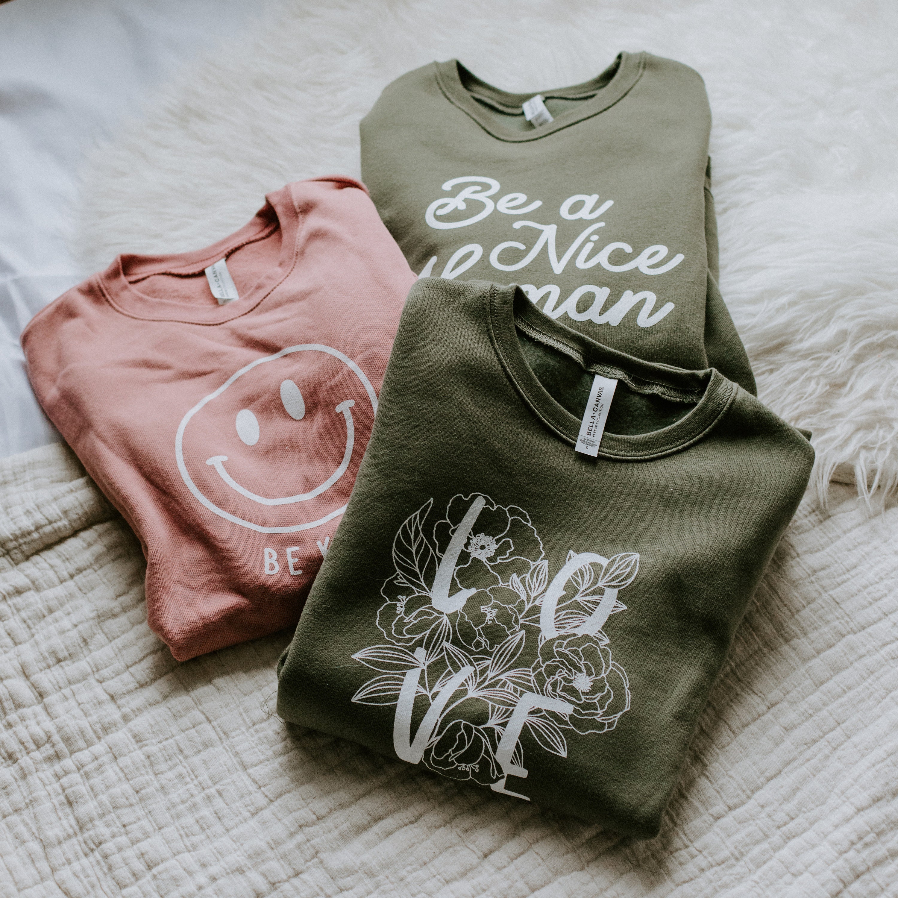 Be Kind Shirt Smiley Face Crewneck Sweatshirt Cozy Oversized - Etsy