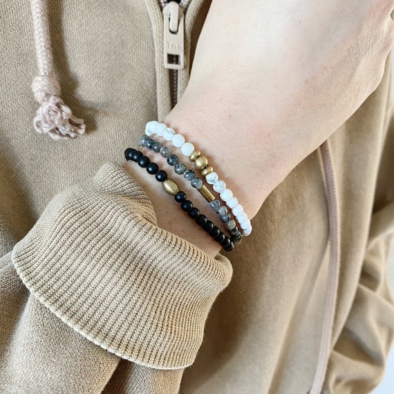 Mini Beaded Bracelet Stacking Set Boho 