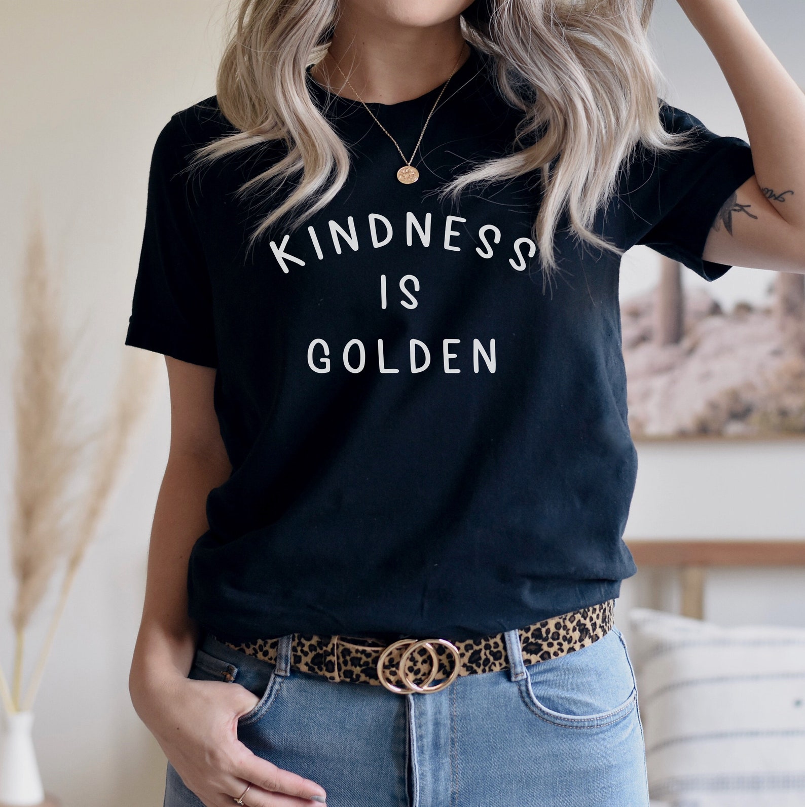 Kindness Is Golden T-Shirt Kindness T-shirt Anti bullying | Etsy