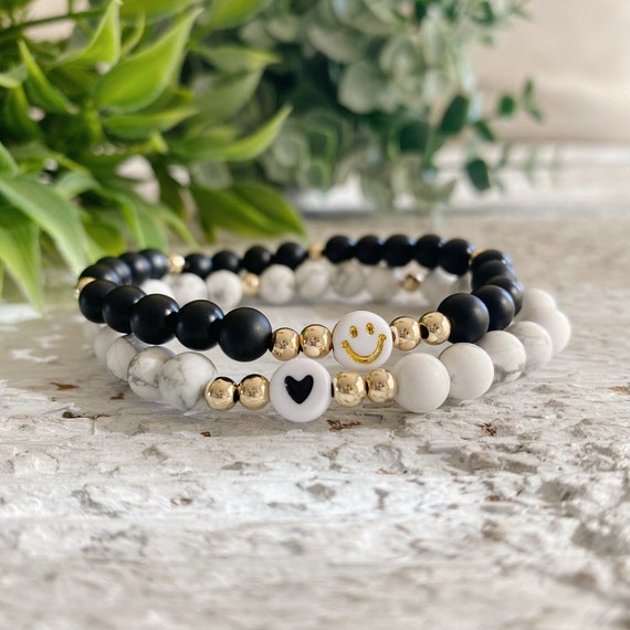 Woven Seed Bead Heart Bracelet - Soco Boutique