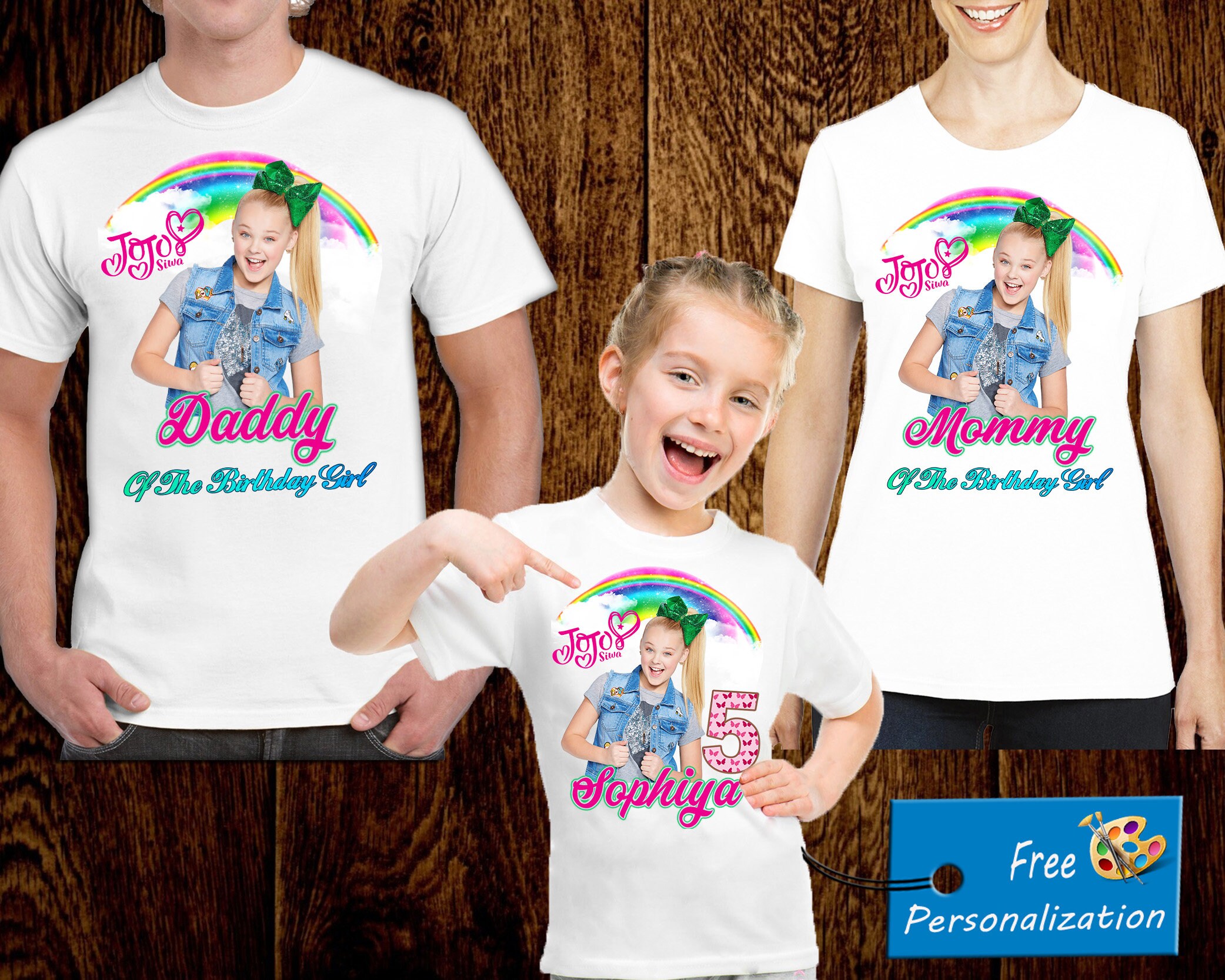 jojo siwa 4th birthday shirt
