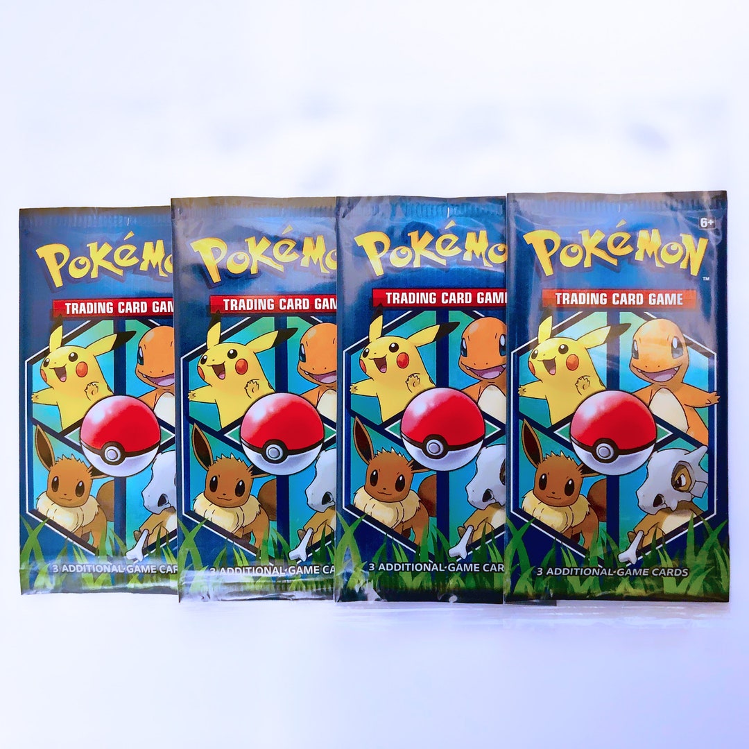5 X Pokemon Trading Card Game 3 Card Booster Pack General Mills