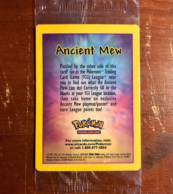 Mew Shining Wooden Pokemon Card