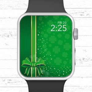 Apple Watch Wallpaper, Saint Patrick&#39;s Day Gift Wrapped Apple Watch Face Design