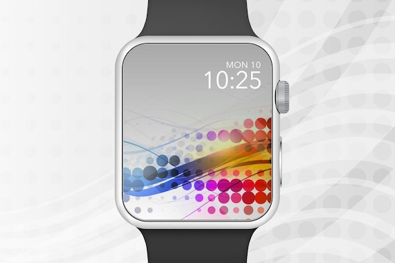 Apple Watch Wallpaper, Multi-color Circle Line Art Apple Watch