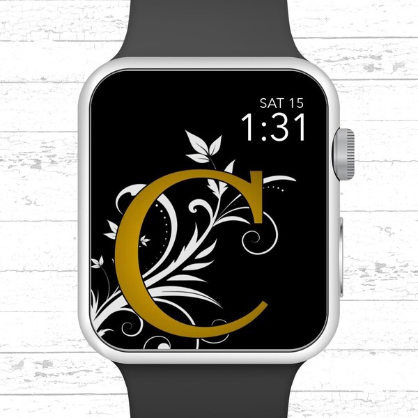 Apple Watch Wallpaper, Monogram C Apple Watch Face Design