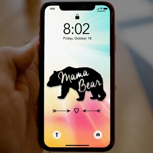 Mama Bear Colorful Sunburst, iPhone wallpaper, Cell phone background, iPhone lock screen, Cell phone wallpaper, Phone background