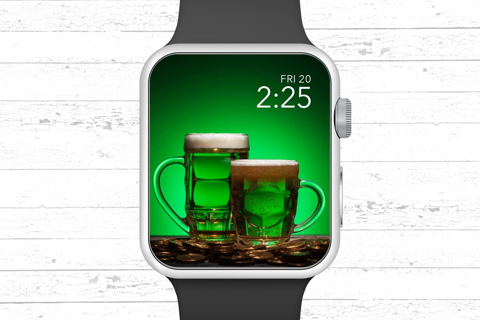 Apple Watch Wallpaper Saint Patrick's Day Glasses of Beer Etsy