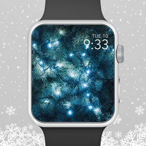 Apple Watch Wallpaper, Lights On a Christmas Tree Apple Watch Face Design