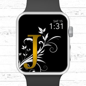 Apple Watch Wallpaper, Monogram J Apple Watch Face Design