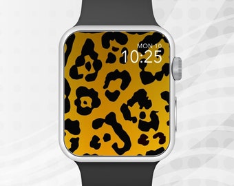 Apple Watch Wallpaper, Wild Tiger Cub Pattern Background Apple Watch Face Design