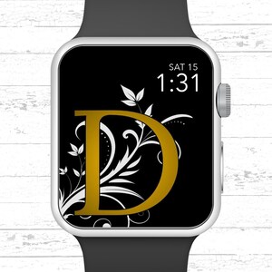 Apple Watch Wallpaper, Monogram D Apple Watch Face Design