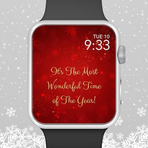 Apple Watch Wallpaper, It&#39;s The Most Wonderful Time of The Year Apple Watch Face Design