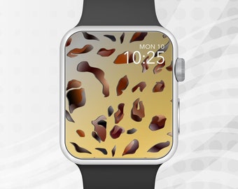 Apple Watch Wallpaper, Wild Tiger Illustrated Background Apple Watch Face Design