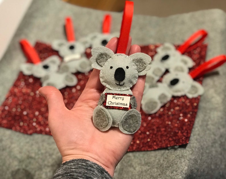 Koala Bear Christmas Ornament Koala Christmas Tree Etsy UK