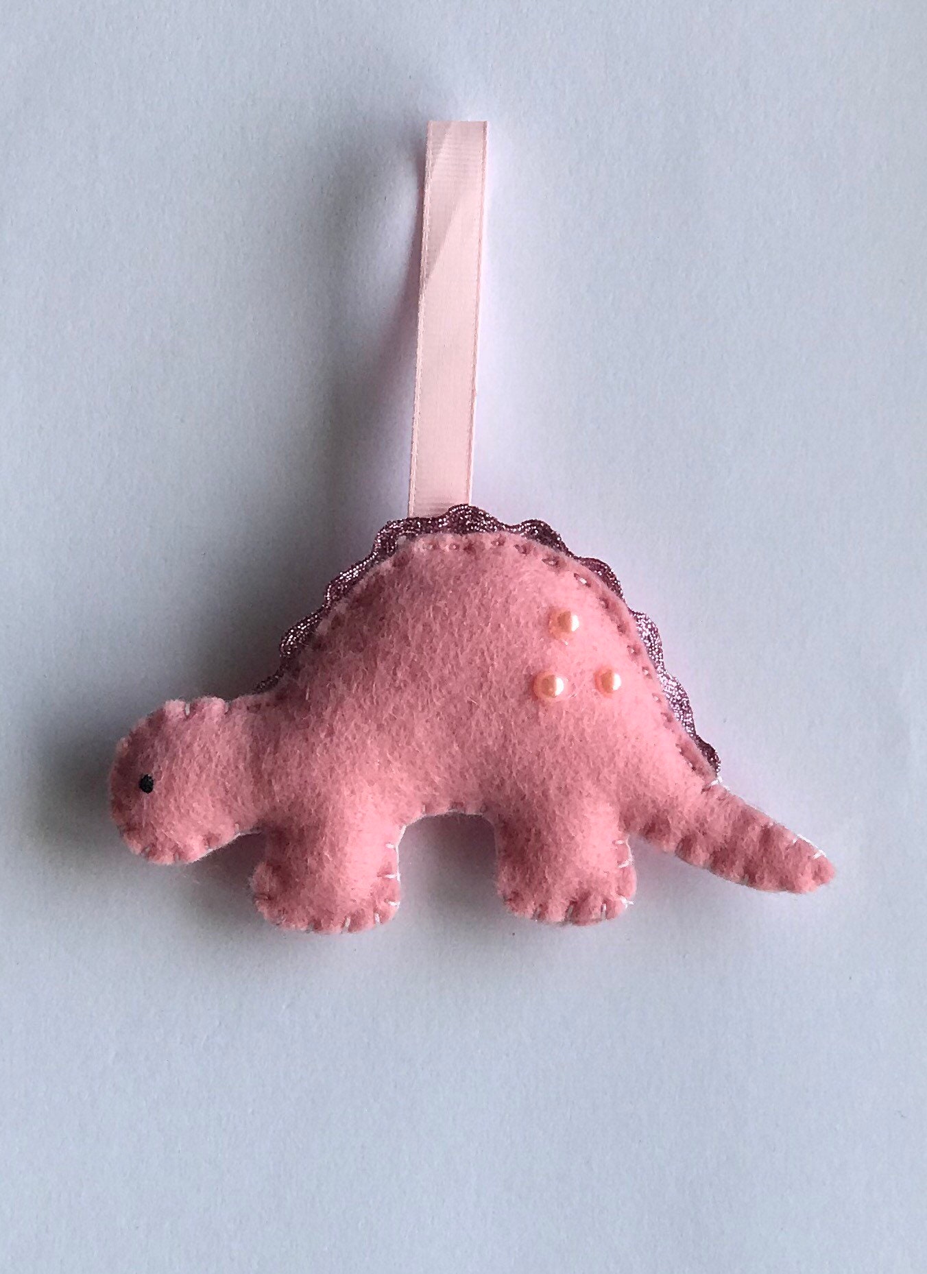 Felt Dinosaur Christmas Tree Decoration Personalized Etsy
