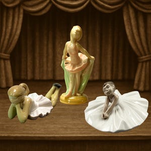 1:12 Dollhouse miniature Petit Ballerina sculpture collection