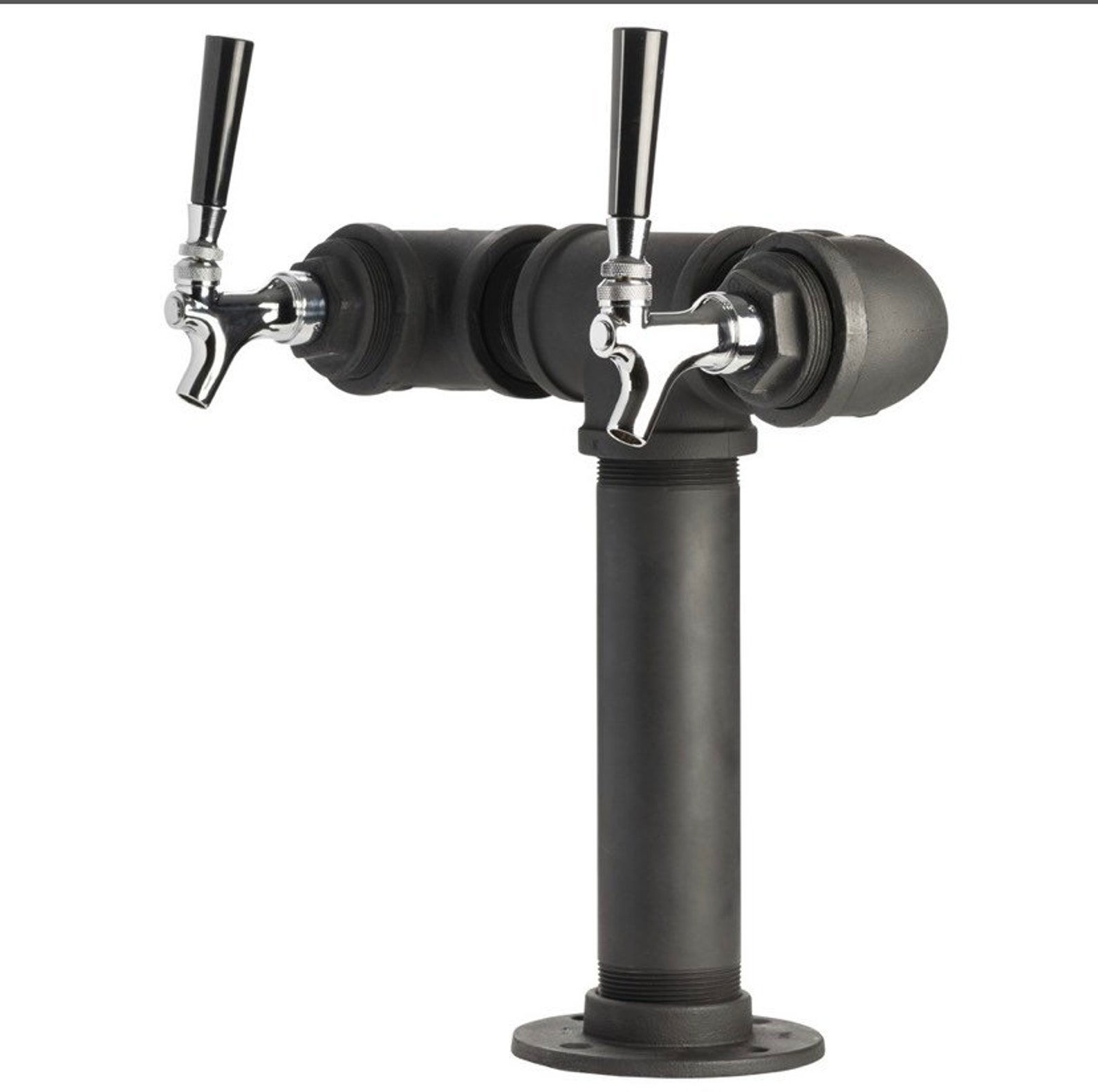 Black Pipe Draft Tower Double Etsy