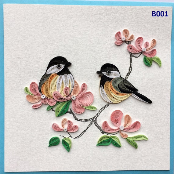 Buy Birds With Flowers Quilling Cards Online in India Etsy