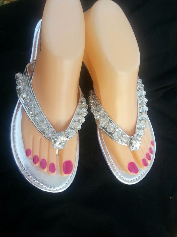 clear crystal sandals