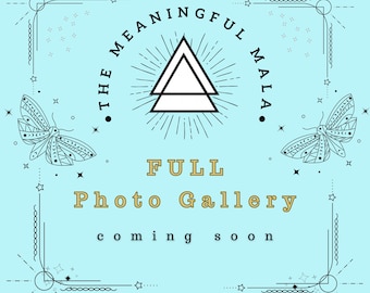 Clear Current Pocket Mala 27 Beads for Balance, Calm Clarity, and emotional flow Amethyst, Aquamarine, Green Larimar, Citrine