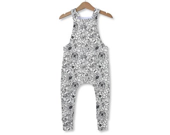 Garden Party Dungarees - Organic Jersey