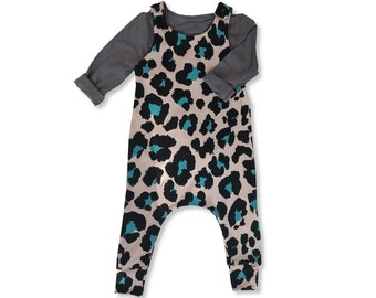 leopard romper baby