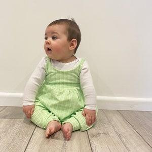 Spring Green Napa Romper / Balloon Romper image 1