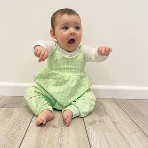 Spring Green Napa Romper / Balloon Romper image 3