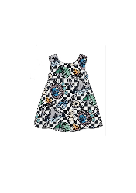 Adventure Pinafore Dress - Organic Jersey Adventure Pinafore Dress - Organic Jersey
