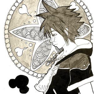 Sora - Carte postale Kingdom Hearts