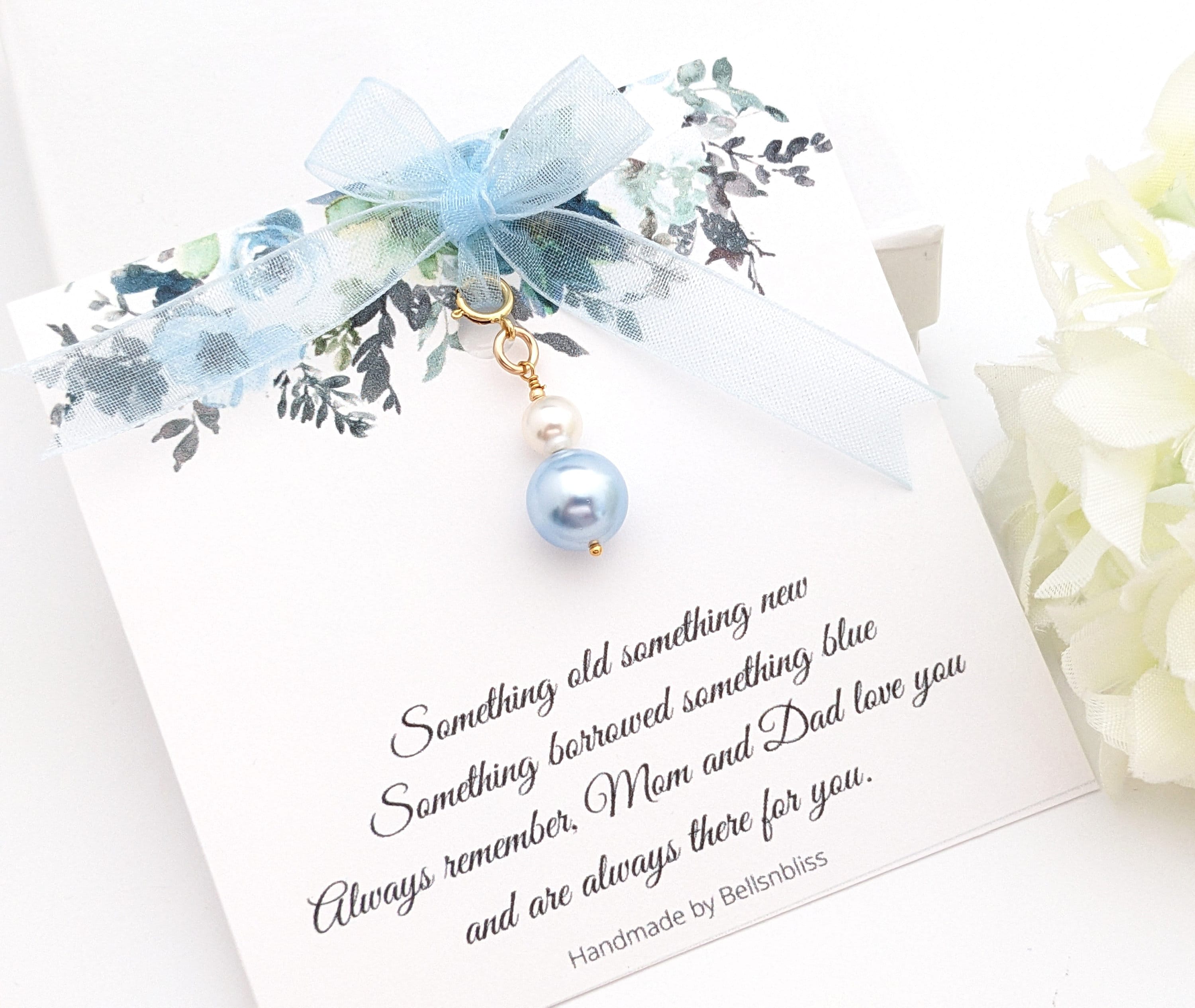 Something Blue for Bride Gift From Mom Wedding Ceremony 14k Gold Fill ...