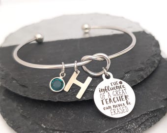 Teacher Bracelet, Teacher Appreciation Gift, Personalized Gift for Teacher Gifts, Teacher Jewelry, high school teacher gifts, Coach gift