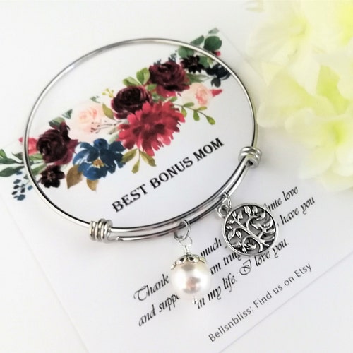 Stepmom Gift Step Mom Bracelet Wedding Gifts for Stepmom Step Etsy