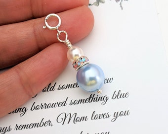 Something blue Bouquet Charm Something Blue for Bride Gift from Mom Gift for Bride Gift Gifts for Bride From Mother Blue Charm Gift from Mom