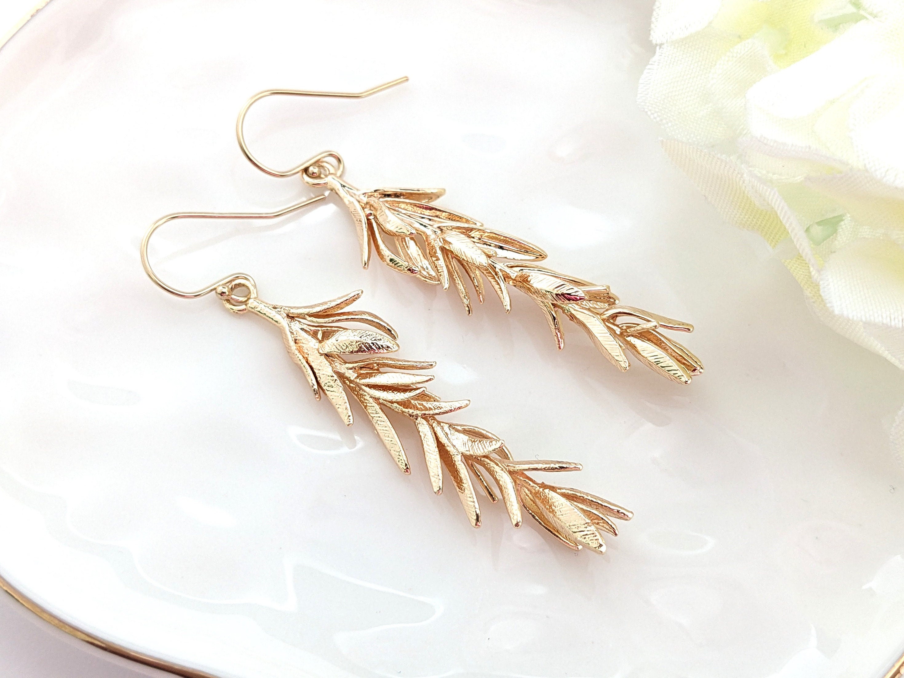Rosemary Leaf Earrings