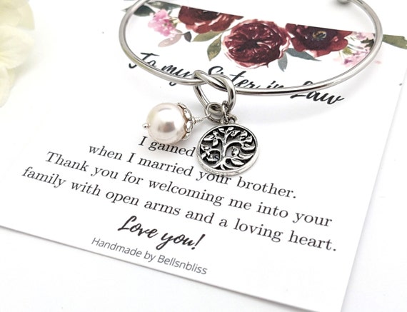 Sister in Law Bracelet Sister in Law Gift Tree of Life Jewelry Sister in Law Gift Christmas Gift Wedding Gift Gifts for Sister in Law Etsy Canada