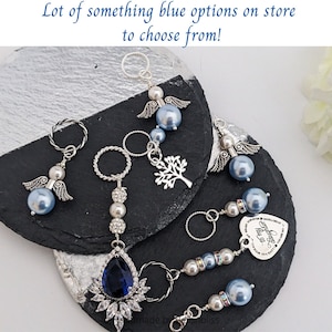 Something blue for Bride Gift from Mom and dad Bridal Bouquet Charm Daughter Wedding gift from Parents Something New for Bridal Keepsake bild 9