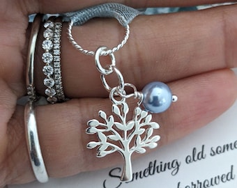 Something blue for Bride from Mom gift for Bride gift from Mom Dad Bridal Bouquet Charm Something Blue Daughter wedding gift Bridal shower