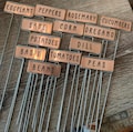 20, 40, 80 Packs of Copper Garden Markers / Custom Plant Stakes / Plant Labels