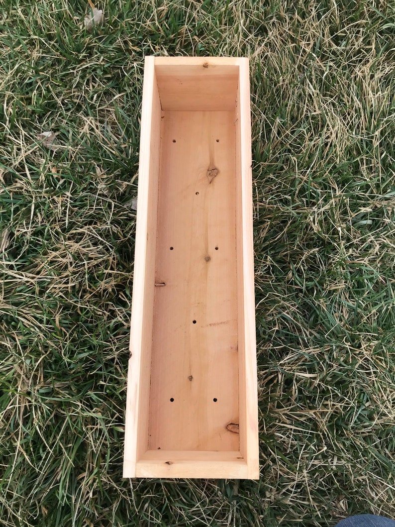 24 Herb Box / Deck Herbs / Railing Planter Etsy