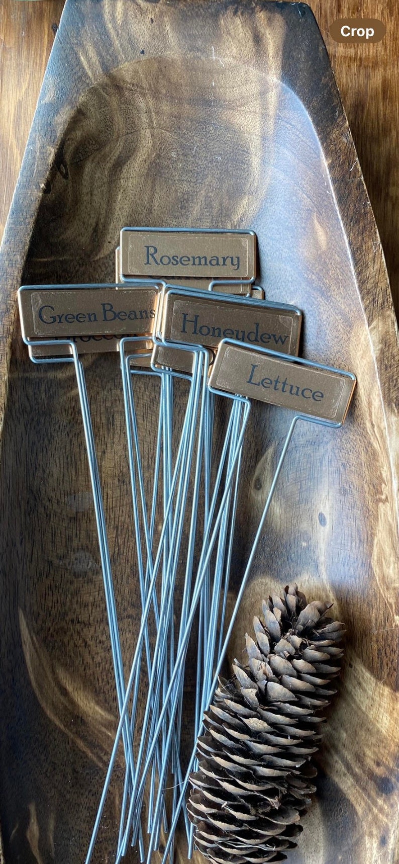 20, 40, 80 Packs of Copper Garden Markers / Custom Plant Stakes / Plant Labels bild 3