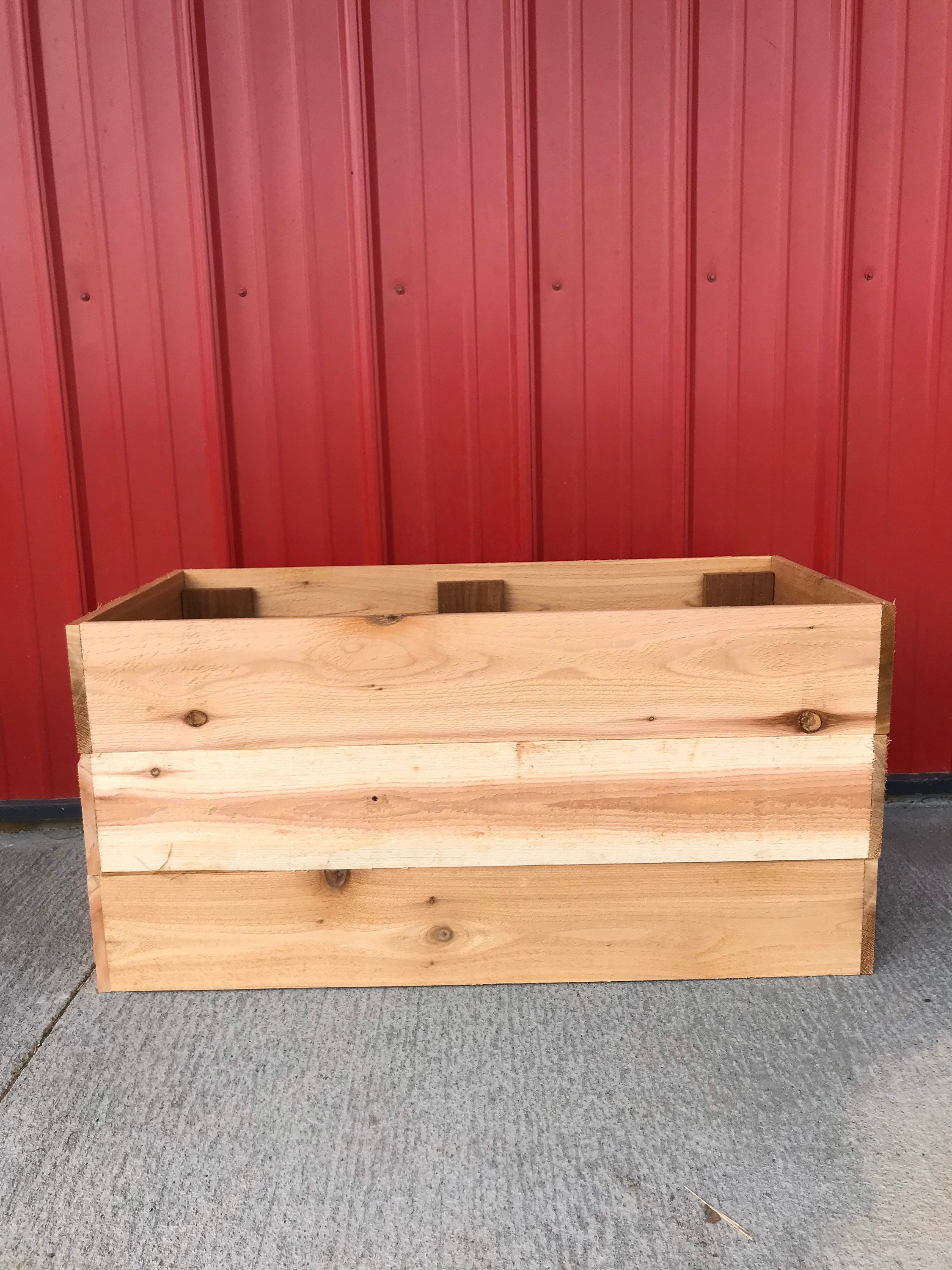 Cedar Garden Bed / Deck Garden Box / Patio Garden / Tomato Etsy