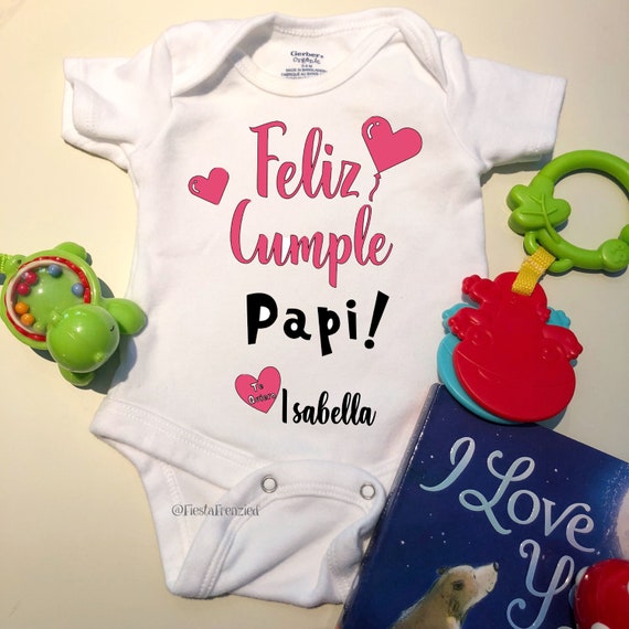 Feliz Cumple Papi Happy Birthday Dad Onesie Spanish Spanglish Etsy