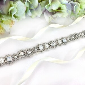 Beaded Bridal Sash: Crystal Rhinestone Wedding Dress Belt