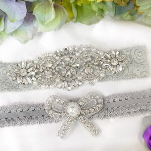 Conjunto de liga de noiva, cinto de liga de arco, liga de casamento de strass, liga de noiva, conjunto de liga, cinto de liga, liga de arco, liga de arremesso, liga de pérola