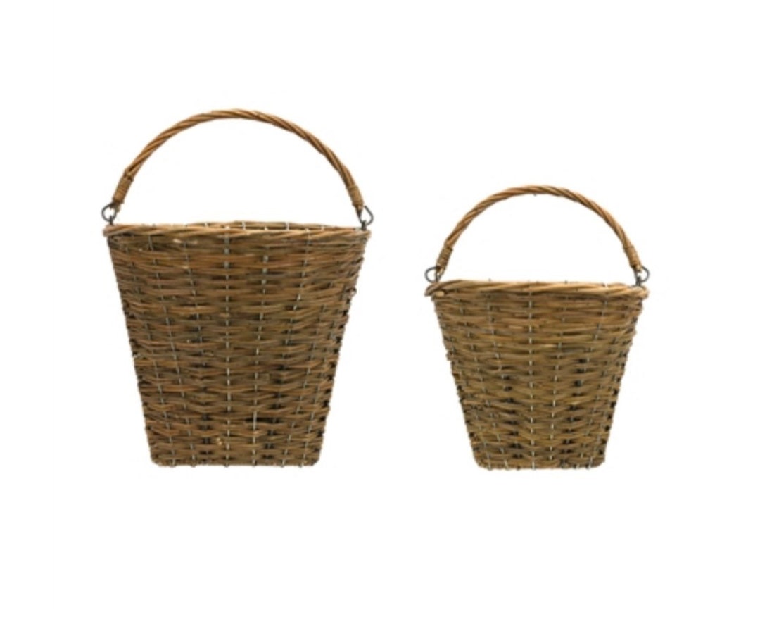 Willow Hanging Basket for Door or Wall /willow Basket Craft Supply