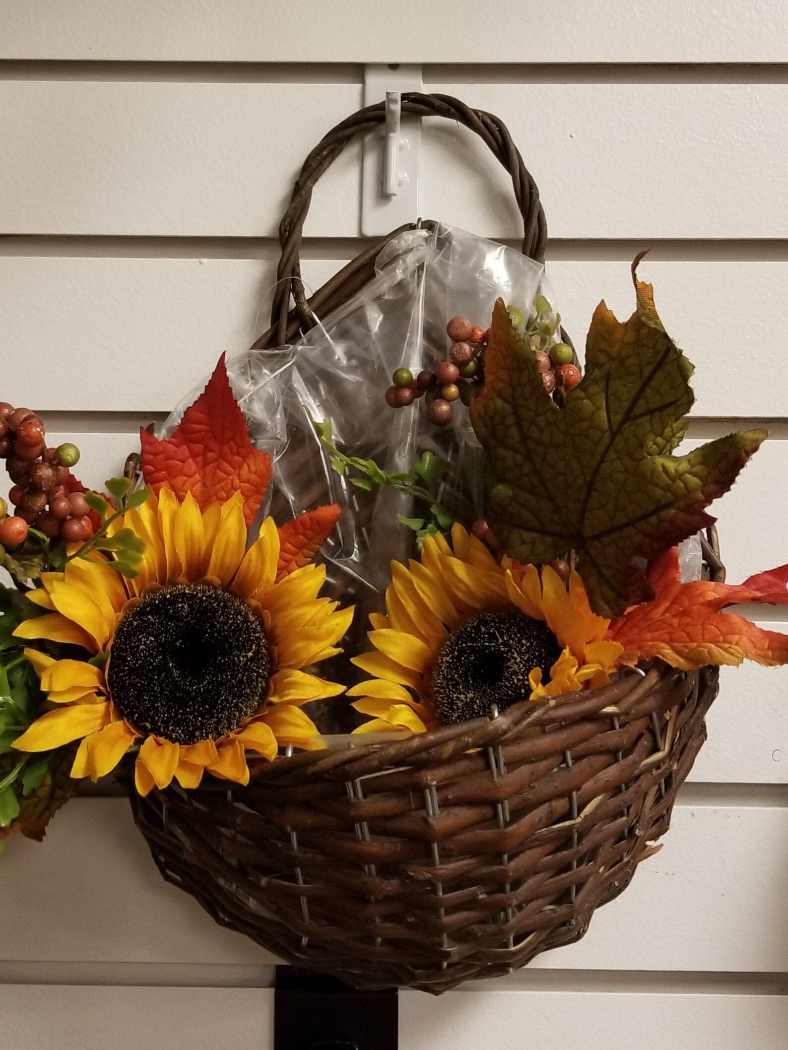 Willow Door Basket /woven Willow Wall Basket/door Basket/wall Etsy